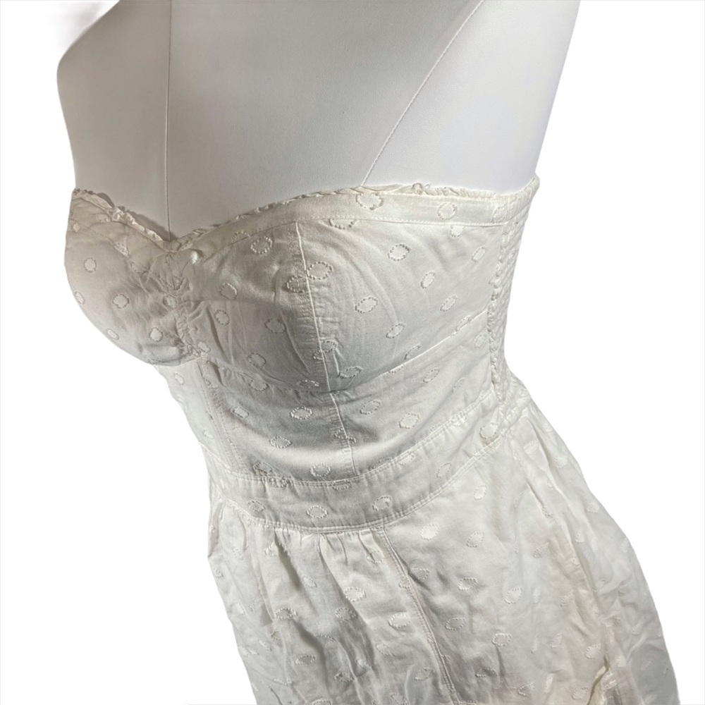 American Eagle Dress Women’s Size 6 Strapless Sweetheart Lace White Mini